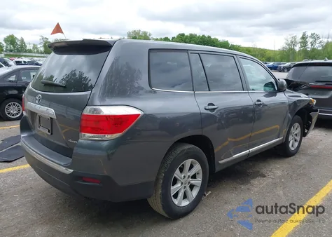 2012 Toyota Highlander Base V6/Se V6 from USA, damaged, VIN 5TDBK3EH0CS122703